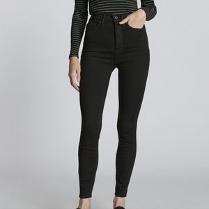 Everlane Black Way-High Clean Front Skinny Jean, Size 26, NWT